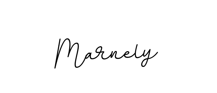 Design your own signature with our free online signature maker. With this signature software, you can create a handwritten (BallpointsItalic-DORy9) signature for name Marnely. Marnely signature style 11 images and pictures png