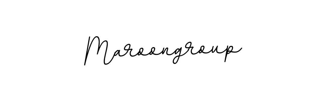 Make a beautiful signature design for name Maroongroup. With this signature (BallpointsItalic-DORy9) style, you can create a handwritten signature for free. Maroongroup signature style 11 images and pictures png