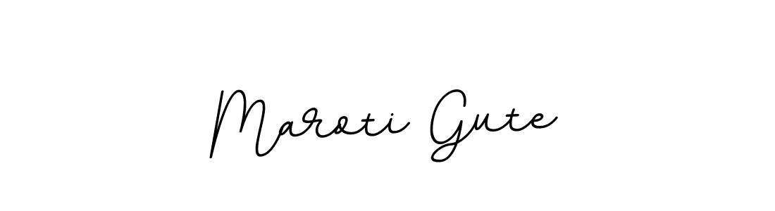 Design your own signature with our free online signature maker. With this signature software, you can create a handwritten (BallpointsItalic-DORy9) signature for name Maroti Gute. Maroti Gute signature style 11 images and pictures png