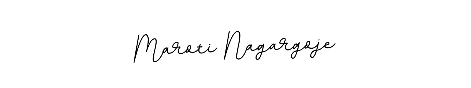 Use a signature maker to create a handwritten signature online. With this signature software, you can design (BallpointsItalic-DORy9) your own signature for name Maroti Nagargoje. Maroti Nagargoje signature style 11 images and pictures png