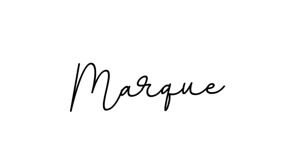Design your own signature with our free online signature maker. With this signature software, you can create a handwritten (BallpointsItalic-DORy9) signature for name Marque. Marque signature style 11 images and pictures png
