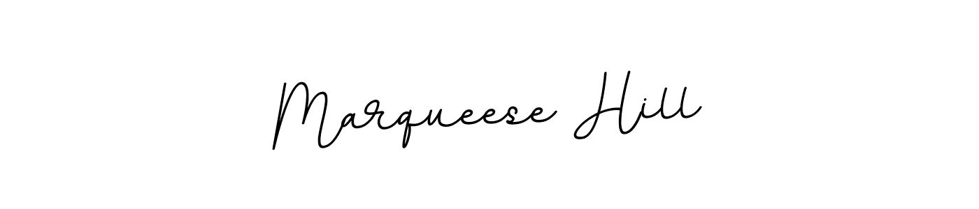 Design your own signature with our free online signature maker. With this signature software, you can create a handwritten (BallpointsItalic-DORy9) signature for name Marqueese Hill. Marqueese Hill signature style 11 images and pictures png
