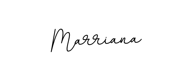 It looks lik you need a new signature style for name Marriana. Design unique handwritten (BallpointsItalic-DORy9) signature with our free signature maker in just a few clicks. Marriana signature style 11 images and pictures png