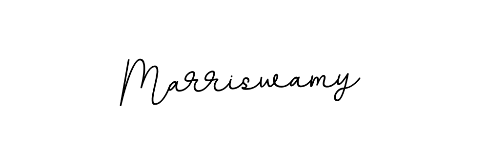 How to make Marriswamy name signature. Use BallpointsItalic-DORy9 style for creating short signs online. This is the latest handwritten sign. Marriswamy signature style 11 images and pictures png