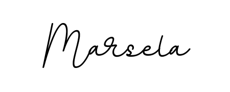 Achieve flawless digital penmanship with Marsela name in BallpointsItalic-DORy9 font. The perfect tool for creating online signatures. Marsela signature style 11 images and pictures png