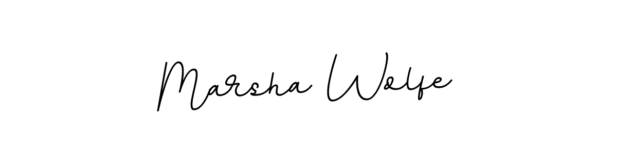 Design your own signature with our free online signature maker. With this signature software, you can create a handwritten (BallpointsItalic-DORy9) signature for name Marsha Wolfe. Marsha Wolfe signature style 11 images and pictures png