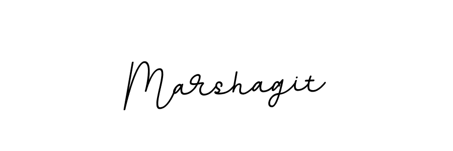 Design your own signature with our free online signature maker. With this signature software, you can create a handwritten (BallpointsItalic-DORy9) signature for name Marshagit. Marshagit signature style 11 images and pictures png