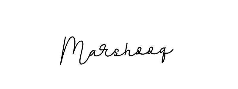 Use a signature maker to create a handwritten signature online. With this signature software, you can design (BallpointsItalic-DORy9) your own signature for name Marshooq. Marshooq signature style 11 images and pictures png