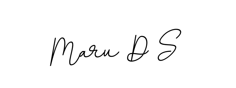 Make a beautiful signature design for name Maru D S. With this signature (BallpointsItalic-DORy9) style, you can create a handwritten signature for free. Maru D S signature style 11 images and pictures png