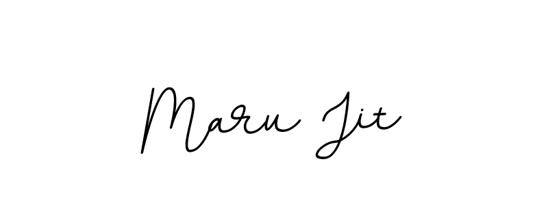 Create a beautiful signature design for name Maru Jit. With this signature (BallpointsItalic-DORy9) fonts, you can make a handwritten signature for free. Maru Jit signature style 11 images and pictures png