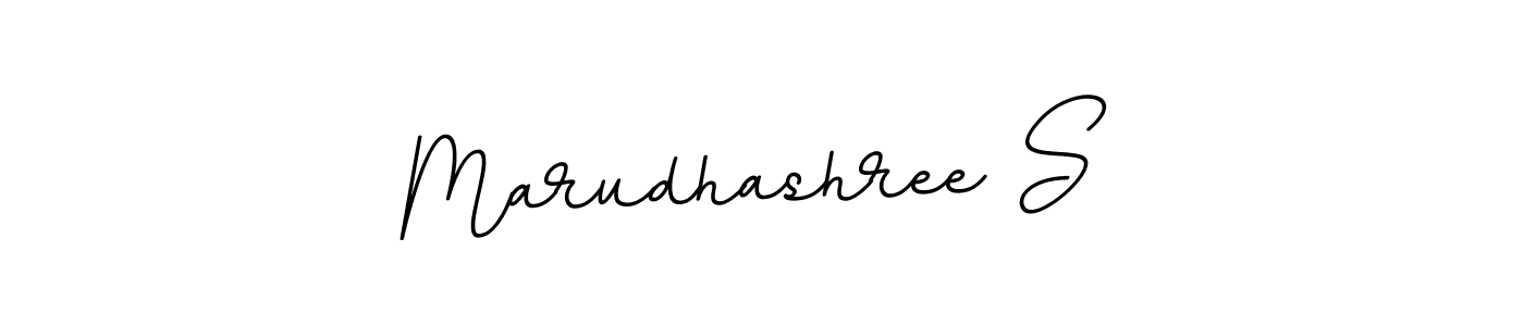 How to make Marudhashree S name signature. Use BallpointsItalic-DORy9 style for creating short signs online. This is the latest handwritten sign. Marudhashree S signature style 11 images and pictures png