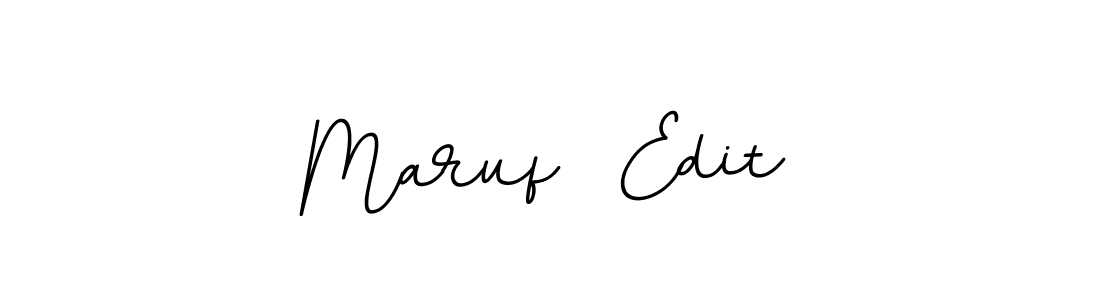Make a beautiful signature design for name Maruf  Edit. With this signature (BallpointsItalic-DORy9) style, you can create a handwritten signature for free. Maruf  Edit signature style 11 images and pictures png