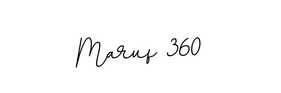 Create a beautiful signature design for name Maruf 360. With this signature (BallpointsItalic-DORy9) fonts, you can make a handwritten signature for free. Maruf 360 signature style 11 images and pictures png