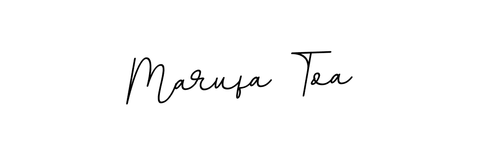 You should practise on your own different ways (BallpointsItalic-DORy9) to write your name (Marufa Toa) in signature. don't let someone else do it for you. Marufa Toa signature style 11 images and pictures png