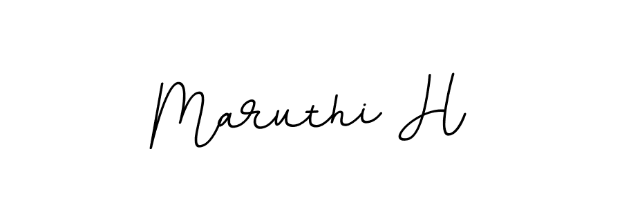 The best way (BallpointsItalic-DORy9) to make a short signature is to pick only two or three words in your name. The name Maruthi H include a total of six letters. For converting this name. Maruthi H signature style 11 images and pictures png