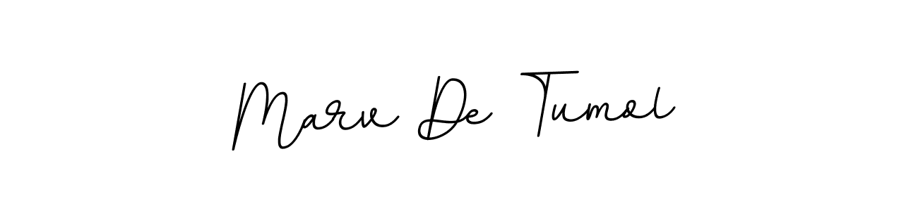 It looks lik you need a new signature style for name Marv De Tumol. Design unique handwritten (BallpointsItalic-DORy9) signature with our free signature maker in just a few clicks. Marv De Tumol signature style 11 images and pictures png