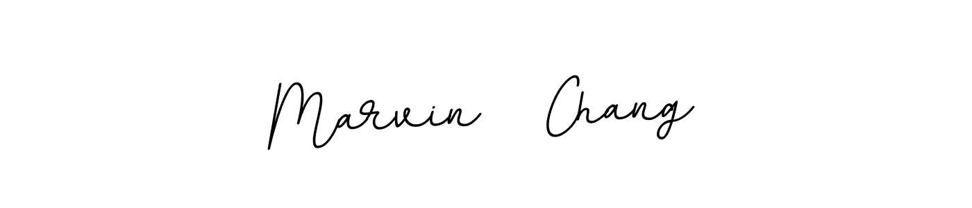Use a signature maker to create a handwritten signature online. With this signature software, you can design (BallpointsItalic-DORy9) your own signature for name Marvin   Chang. Marvin   Chang signature style 11 images and pictures png