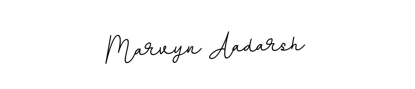 You should practise on your own different ways (BallpointsItalic-DORy9) to write your name (Marvyn Aadarsh) in signature. don't let someone else do it for you. Marvyn Aadarsh signature style 11 images and pictures png