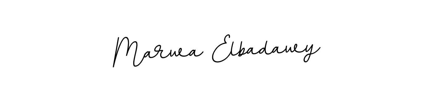 It looks lik you need a new signature style for name Marwa Elbadawy. Design unique handwritten (BallpointsItalic-DORy9) signature with our free signature maker in just a few clicks. Marwa Elbadawy signature style 11 images and pictures png