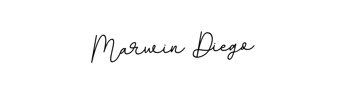 It looks lik you need a new signature style for name Marwin Diego. Design unique handwritten (BallpointsItalic-DORy9) signature with our free signature maker in just a few clicks. Marwin Diego signature style 11 images and pictures png