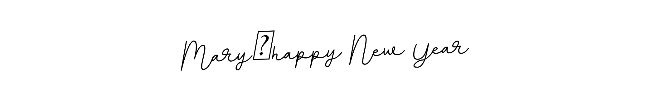Create a beautiful signature design for name Mary，happy New Year. With this signature (BallpointsItalic-DORy9) fonts, you can make a handwritten signature for free. Mary，happy New Year signature style 11 images and pictures png