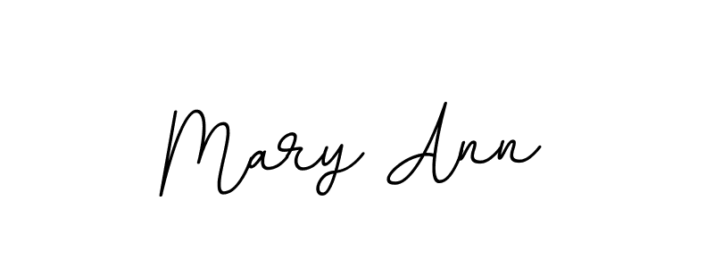 Design your own signature with our free online signature maker. With this signature software, you can create a handwritten (BallpointsItalic-DORy9) signature for name Mary Ann. Mary Ann signature style 11 images and pictures png