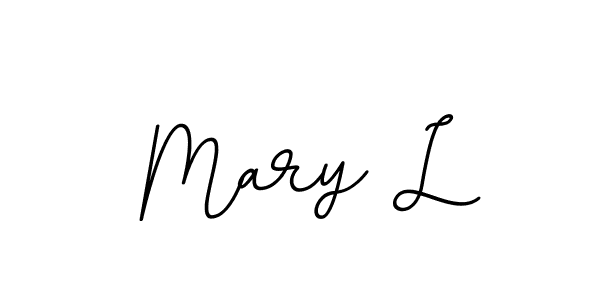 This is the best signature style for the Mary L name. Also you like these signature font (BallpointsItalic-DORy9). Mix name signature. Mary L signature style 11 images and pictures png