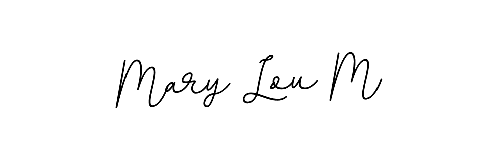 How to make Mary Lou M signature? BallpointsItalic-DORy9 is a professional autograph style. Create handwritten signature for Mary Lou M name. Mary Lou M signature style 11 images and pictures png