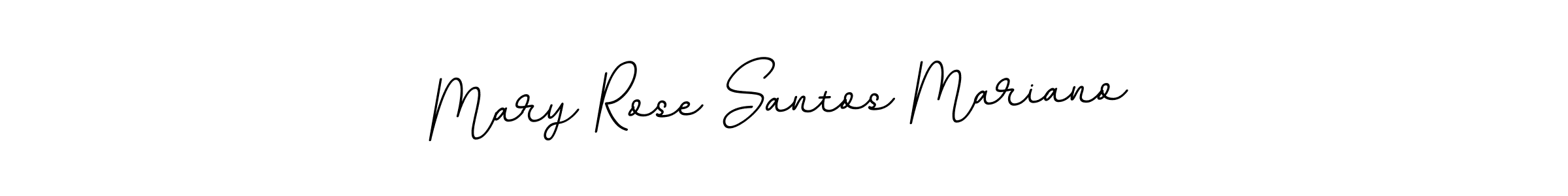 Use a signature maker to create a handwritten signature online. With this signature software, you can design (BallpointsItalic-DORy9) your own signature for name Mary Rose Santos Mariano. Mary Rose Santos Mariano signature style 11 images and pictures png