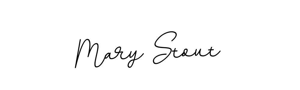 Use a signature maker to create a handwritten signature online. With this signature software, you can design (BallpointsItalic-DORy9) your own signature for name Mary Stout. Mary Stout signature style 11 images and pictures png