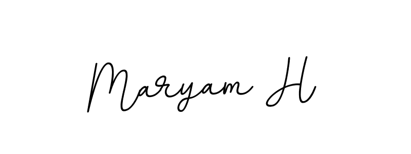 Maryam H stylish signature style. Best Handwritten Sign (BallpointsItalic-DORy9) for my name. Handwritten Signature Collection Ideas for my name Maryam H. Maryam H signature style 11 images and pictures png