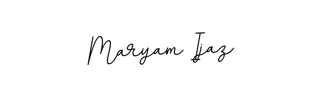 Create a beautiful signature design for name Maryam Ijaz. With this signature (BallpointsItalic-DORy9) fonts, you can make a handwritten signature for free. Maryam Ijaz signature style 11 images and pictures png