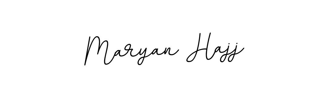 Maryan Hajj stylish signature style. Best Handwritten Sign (BallpointsItalic-DORy9) for my name. Handwritten Signature Collection Ideas for my name Maryan Hajj. Maryan Hajj signature style 11 images and pictures png