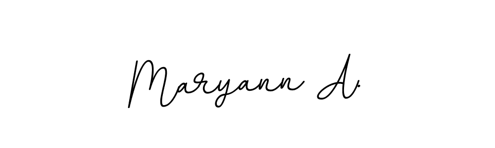 Make a beautiful signature design for name Maryann A.. Use this online signature maker to create a handwritten signature for free. Maryann A. signature style 11 images and pictures png