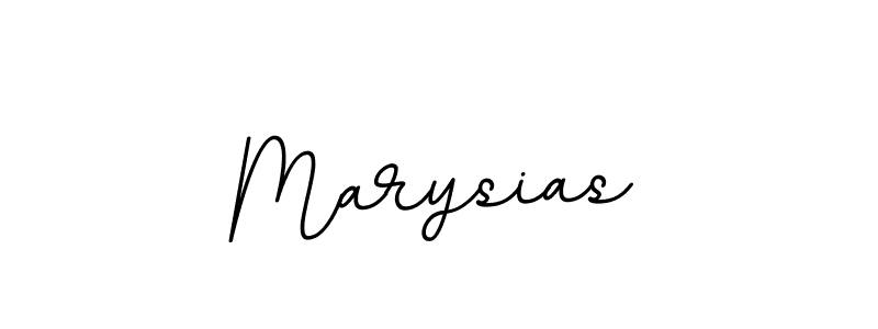 Use a signature maker to create a handwritten signature online. With this signature software, you can design (BallpointsItalic-DORy9) your own signature for name Marysias. Marysias signature style 11 images and pictures png