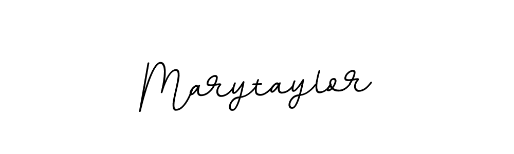 Use a signature maker to create a handwritten signature online. With this signature software, you can design (BallpointsItalic-DORy9) your own signature for name Marytaylor. Marytaylor signature style 11 images and pictures png