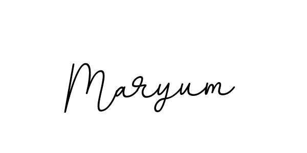 Create a beautiful signature design for name Maryum. With this signature (BallpointsItalic-DORy9) fonts, you can make a handwritten signature for free. Maryum signature style 11 images and pictures png