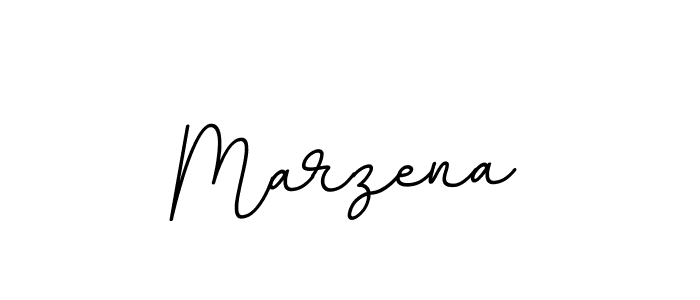 How to make Marzena name signature. Use BallpointsItalic-DORy9 style for creating short signs online. This is the latest handwritten sign. Marzena signature style 11 images and pictures png