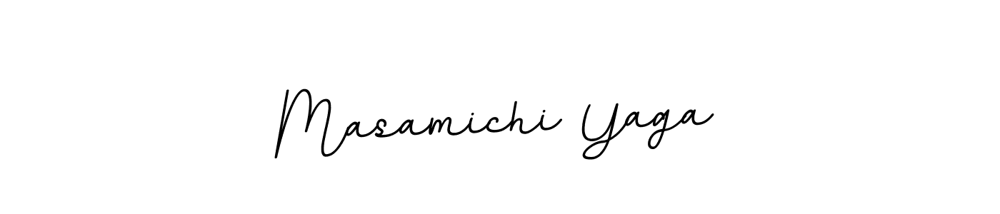 Masamichi Yaga stylish signature style. Best Handwritten Sign (BallpointsItalic-DORy9) for my name. Handwritten Signature Collection Ideas for my name Masamichi Yaga. Masamichi Yaga signature style 11 images and pictures png