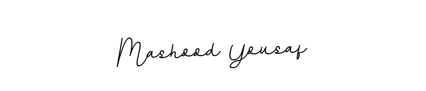 Make a beautiful signature design for name Mashood Yousaf. Use this online signature maker to create a handwritten signature for free. Mashood Yousaf signature style 11 images and pictures png