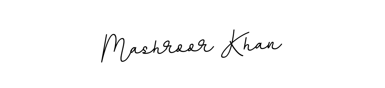 Use a signature maker to create a handwritten signature online. With this signature software, you can design (BallpointsItalic-DORy9) your own signature for name Mashroor Khan. Mashroor Khan signature style 11 images and pictures png