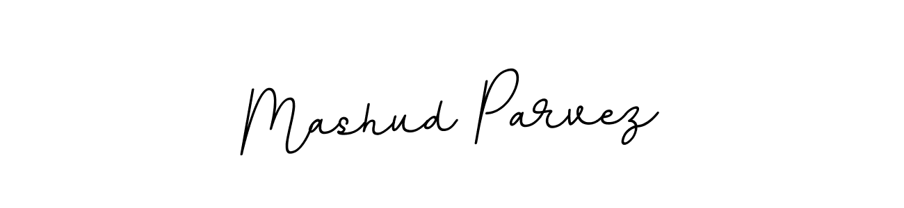 Create a beautiful signature design for name Mashud Parvez. With this signature (BallpointsItalic-DORy9) fonts, you can make a handwritten signature for free. Mashud Parvez signature style 11 images and pictures png