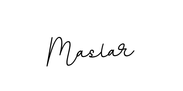 Make a beautiful signature design for name Maslar. With this signature (BallpointsItalic-DORy9) style, you can create a handwritten signature for free. Maslar signature style 11 images and pictures png