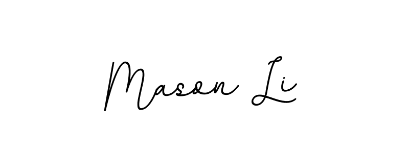 BallpointsItalic-DORy9 is a professional signature style that is perfect for those who want to add a touch of class to their signature. It is also a great choice for those who want to make their signature more unique. Get Mason Li name to fancy signature for free. Mason Li signature style 11 images and pictures png