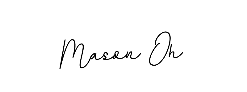 Also You can easily find your signature by using the search form. We will create Mason Oh name handwritten signature images for you free of cost using BallpointsItalic-DORy9 sign style. Mason Oh signature style 11 images and pictures png