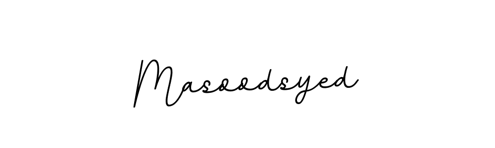 The best way (BallpointsItalic-DORy9) to make a short signature is to pick only two or three words in your name. The name Masoodsyed include a total of six letters. For converting this name. Masoodsyed signature style 11 images and pictures png