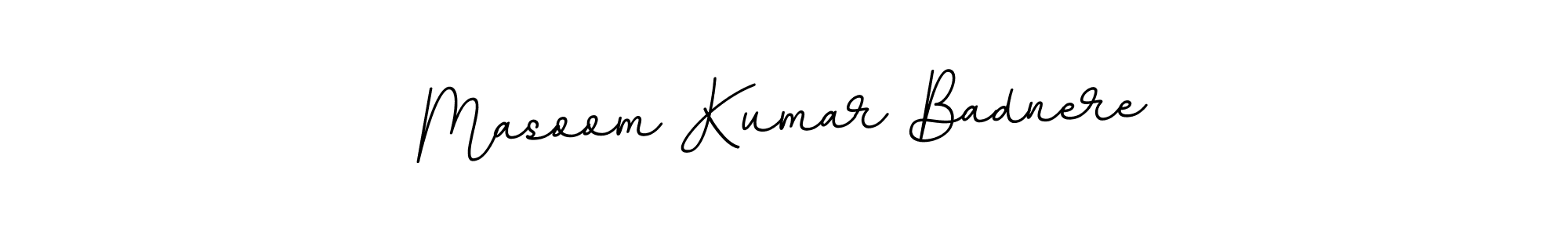 Design your own signature with our free online signature maker. With this signature software, you can create a handwritten (BallpointsItalic-DORy9) signature for name Masoom Kumar Badnere. Masoom Kumar Badnere signature style 11 images and pictures png