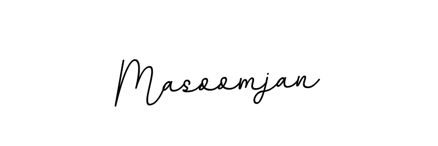 The best way (BallpointsItalic-DORy9) to make a short signature is to pick only two or three words in your name. The name Masoomjan include a total of six letters. For converting this name. Masoomjan signature style 11 images and pictures png