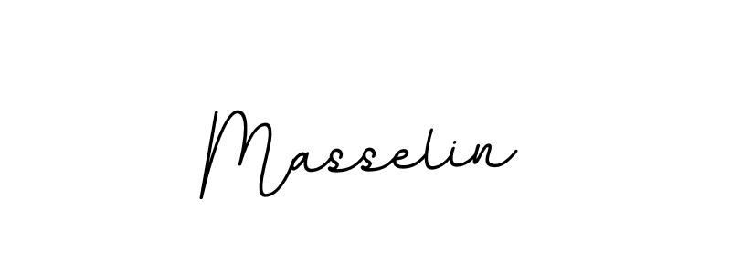 Make a beautiful signature design for name Masselin. With this signature (BallpointsItalic-DORy9) style, you can create a handwritten signature for free. Masselin signature style 11 images and pictures png