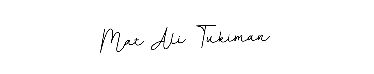 You should practise on your own different ways (BallpointsItalic-DORy9) to write your name (Mat Ali Tukiman) in signature. don't let someone else do it for you. Mat Ali Tukiman signature style 11 images and pictures png